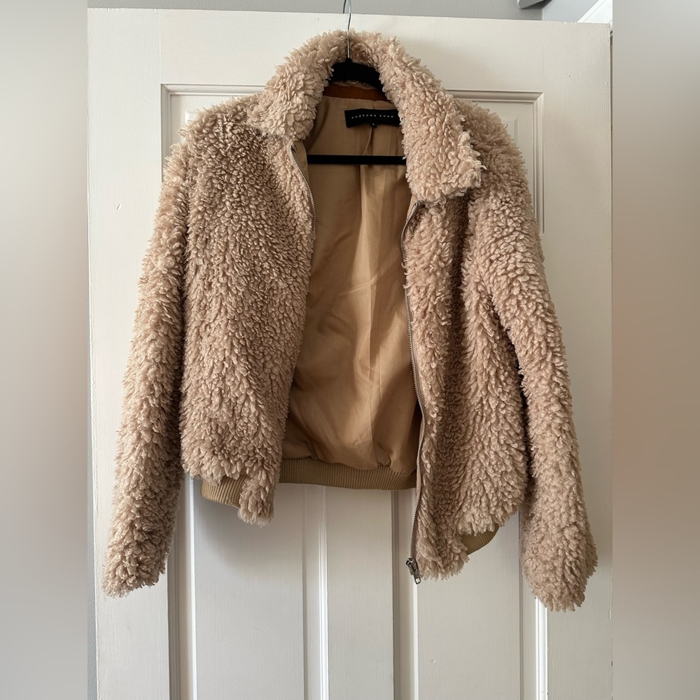 Shearling bomber